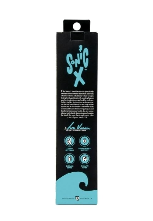 Made By Dentists Sonic X Rechargeable Electric Toothbrush for Tweens - Good Vibes Only - Good Vibes