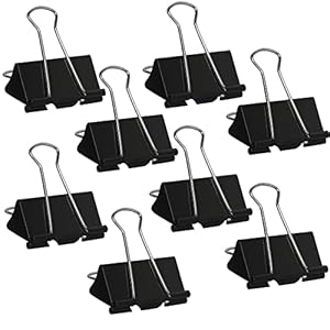 Medium Binder Clips 1.6 Inch (60 Pa...