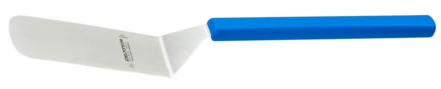 Dexter-Russell 31657H, Cool Blue and Basics Long Handle Grill Turner, 8" x 3" Blade, 20" Overall Length, High-Heat Resistant, Slip-Resistant Grip, Made in USA