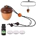 Maromalife Car Diffuser, Car Diffuser Vent Clip, Wooden Hanging Car Diffuser (Wooden Acorn with oil)
