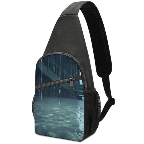 Mochila deportiva tipo sling para senderismo y uso casual miniatura 1