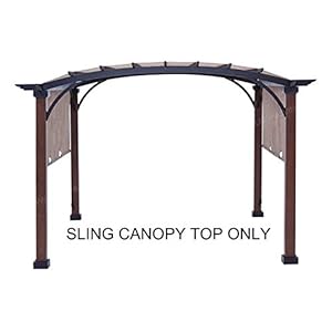 ALISUN REPLACEMENT Sling Canopy (with Ties) for The Lowe's allen + roth 10 ft x 10 ft Tan/Black Material Freestanding Pergola #L-PG152PST-B (Size: 200" (L) x 103" (W)) ALISUN REPLACEMENT Sling Canopy with Ties for The Lowes allen roth 10 ft x 10 ft TanBlack Material Freestanding Pergola L PG152PST B Size 200 L x 103 W