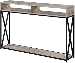 Convenience Concepts Tucson Deluxe 2 Tier Console Table, Sandstone
