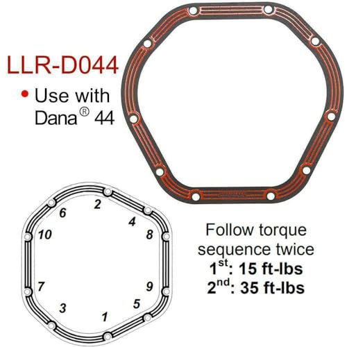 Image of Differential Cover Gasket LLR-D044 Replacement for Dana 44