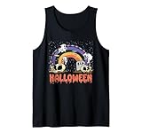 Photo Gallery arcobaleno halloween design spooky ghost skull skeleton canotta Photo Gallery arcobaleno halloween design spooky ghost skull skeleton canotta