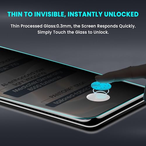 Image of ArmourPro UV Privacy Tempered Glass Screen Protector for Motorola Edge 70 Pro (6.8 Inch, Pack of 2) Full Edge to Edge Coverage | Anti-Spy /Anti-Peeping, 9H Hardness, Protection