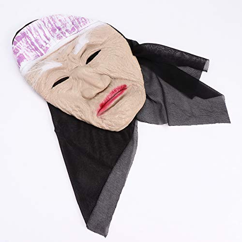 VALICLUD Personagens de mitos de máscara de design de senhora idosa Máscaras de festa de Halloween d