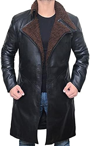 معطف أسود طويل للرجال من Blade Runner 2049 Ryan Gosling | معطف ترنش من Officer K Jacket