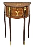 dark mahogany bedside tables Height approx 70 cm Casa Padrino Baroque Chest Mahogany Inlaid/Gold with 3 Drawers - Bedside Table Antique Style