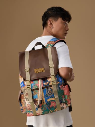 Image of The Souled Store TSS Originals: Musafir 2.0 Backpack | Durable Canvas 22L Water Repellent Rucksack with 16 inch Laptop & 11 inch iPad Sleeves for Men & Women
