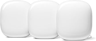 Google Nest WiFi Pro Home Mesh Wi-Fi 6E System White 3 Pack