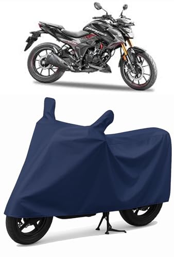Image of CoverRide Heavy Duty Waterproof Scooty & Bike Cover for Honda Hornet - UV Resistant, Dustproof & Rain Protection, All-Weather Outdoor Cover for Bikes & Scooty with Buckle Straps