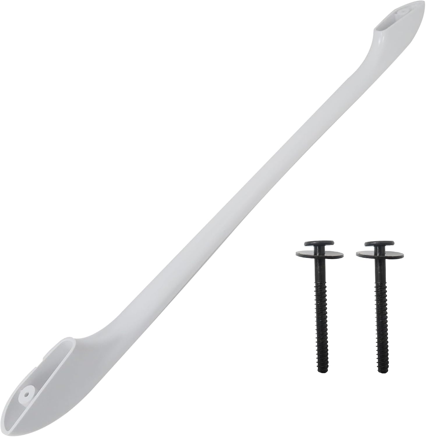 316443601 Range Door Handle with 2X 316433300 Screws Compatible for Frigidaire Stove Oven Handle 790.71372704 790.71382700 790.71382701 790.90832600 790.94049700 790.95352802 - White