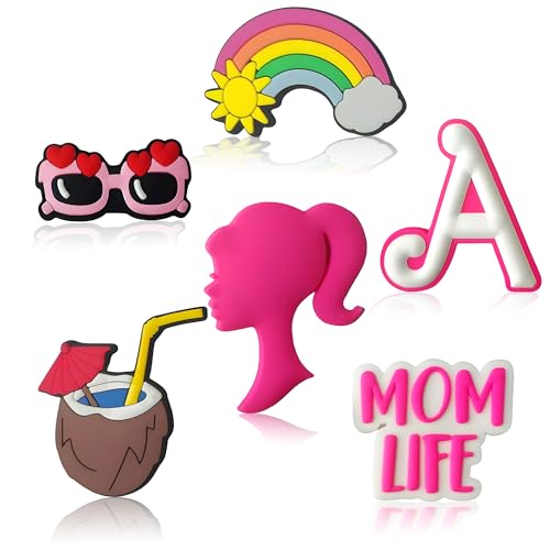 6Pcs Bogg Bag Accessories,Bogg Bag Charms Beach Tote Bag Rubber Beach Bag, Decoration Charms for Women2