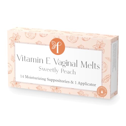 Femallay Organic Vitamin E Vaginal Melts – Sweetly Peach – 1-pack