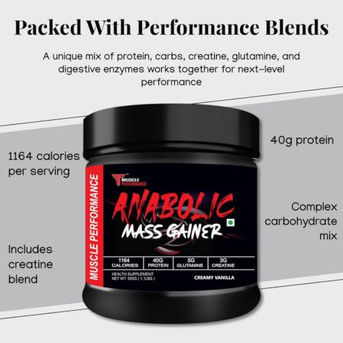 Image of Anabolic Mass Gainer, 500g, Creamy Vanilla