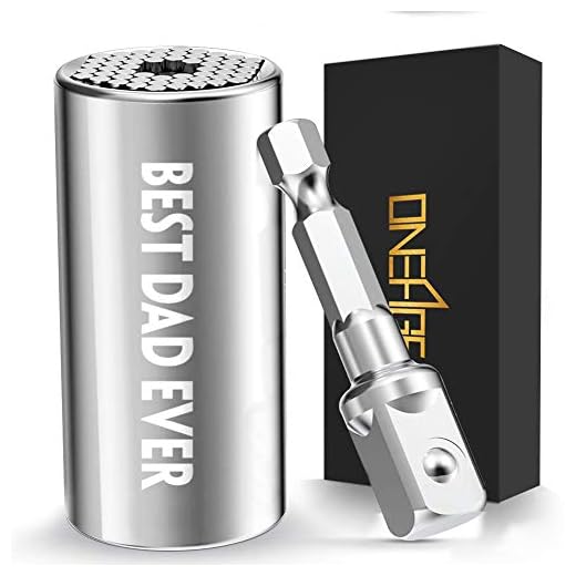 Gifts for Dad "BEST DAD EVER",Universal Socket(7-19mm),Fathers Day Cool Gifts for Dad,Christmas Stocking Stuffers for Dad,Cool & Unique Valentines Day Birthday Present for Father,Tool Gadget for Dad