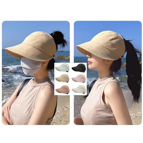 Sombrero de sol para mujer con ala ancha y protección UV miniatura 6