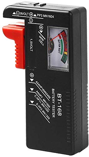 Tusig Digital Battery Tester BT-168D and Voltage Indicator For 1.5V AA AAA C D 9V 3V Button Cell | Battery Tester for AA/AAA/C/D/9-volt Rectangular and Button Cell Batteries (B092SN134N) Amazon Price History, Amazon Price Tracker