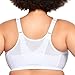 Glamorise Posture Back Front-Closure Full Figure Plus Size MagicLift Bra Wirefree #1265 White