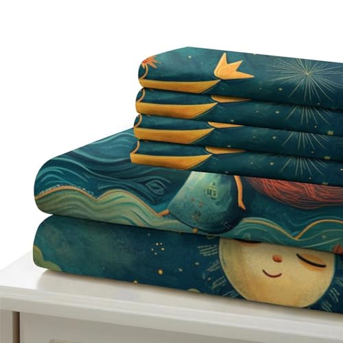 Housse de couette ciel nocturne anti-transpiration pour lit double - 6