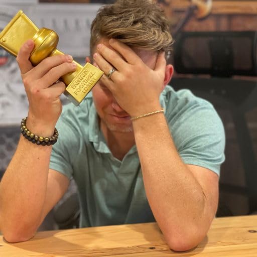 Image of TrophySmack Golden Toilet Fantasy Football Trophy, Loser Award - 11 inch Trophy with Base