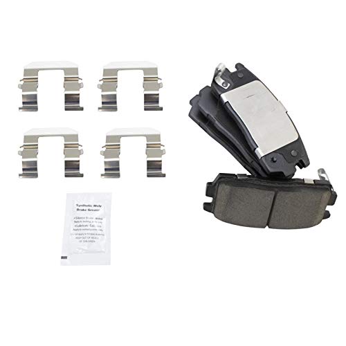 Image of TRQ Rear Brake Pad & Rotor Kit, with Chemical Kit Ceramic Vented Premium G-Coated Compatible with 2010-2017 Chevrolet Equinox GMC Terrain