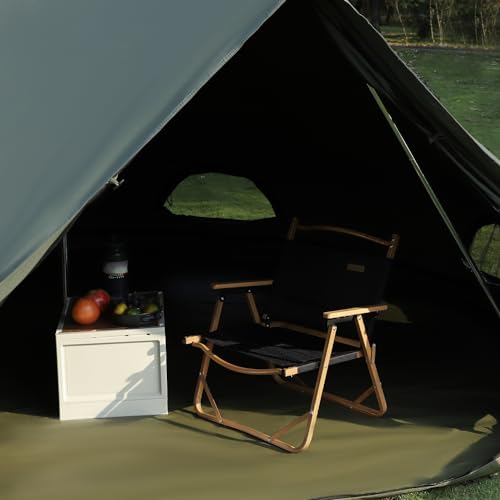 Carpa campamento lujo algodón para 10 personas 6M verde miniatura 2