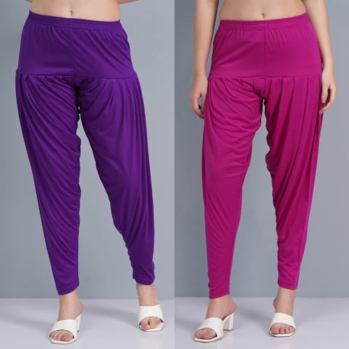 Image of Buy That Trendz Patiala Salwar for Women Relaxed Fit Viscose Patiyala Salwar Harem Bottom Pants