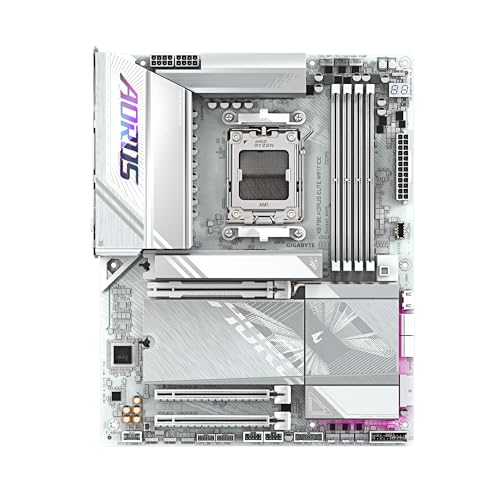 Image of GIGABYTE X870E AORUS Elite WIFI7 ICE AMD AM5 LGA 1718 Motherboard, ATX, DDR5, 4X M.2, PCIe 5.0, USB4, WIFI7, 2.5GbE LAN, EZ-Latch, 5-Year Warranty