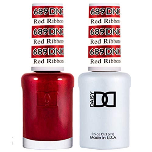 DND 689 Red Ribbons Gel & Matching Polish Set - DND Gel & Lacquer