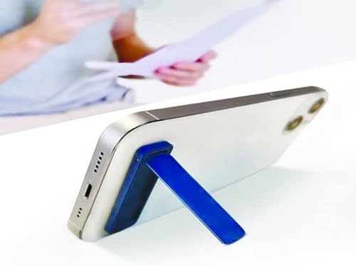 YOKELLMUX Phone Kickstand, Vertical and Horizontal Stand Adjustable Angle, Compatible with iPhone 14/14 Plus/14 Pro/14 Pro Max, iPhone 13/12 Series, Samsung Galaxy S22/S21 Series, Blue