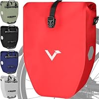 Valkental® Große & wasserdichte Gepäckträgertasche - Fahrradtasche für Gepäckträger mit großen Reflektoren [Abschließbar] Bombenfester Sitz - Mehrfach ausgezeichnet - Gefertigt für Langlebigkeit