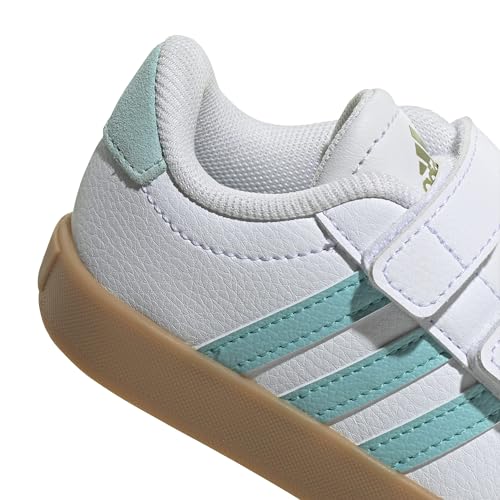 Image of adidas Boys Vl Court 3.0 Slip On Sneakers Shoes Casual - Pink, White