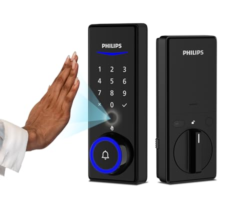 Philips Palm Recognition Wi-Fi Smart Lock, 2-in-1 Doorbell & Palm ...