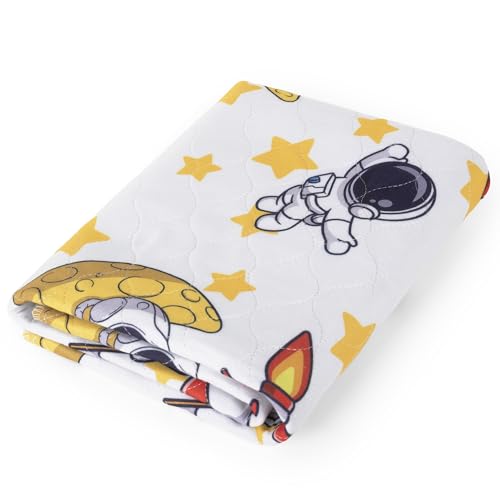 PISOLO Protège-matelas pour dressage au pot, ultra absorbant, drap de bain 100 % imperméable, traverse lit bébé 91 x 86 cm avec ailes rabotables, facile à changer, lavable