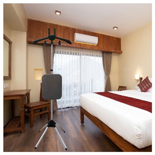 LFIEVO Mini Tabla de Planchar Plegable con Perchas de Clip Tablas de Planchar Verticales para Colgar Tabla de Planchar Extraíble Altura Regulable Libremente 35,4-63”