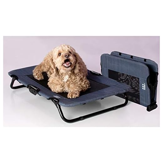 Lifestyle Pet Cot Elevated Bed, No Assembly Required, Premium Tear Resistant Cooling Mesh, Indoor & Outdoor, Lightweight & Portable, 3 Models, 2 Colors