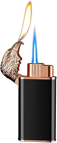 Encendedor vintage de queroseno recargable, encendedor dorado antiguo con ventana visual, encendedor de repuesto de rueda abrasiva de estilo