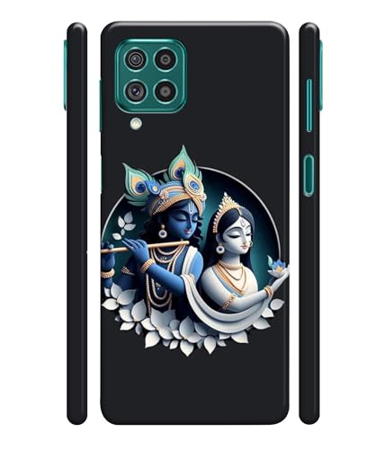 Image of Lord Radha Krishna Printed Hard Back Case Cover Compatible for Samsung Galaxy M02S / Samsung Galaxy F02S (Multicolor) - D1666