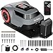 Redkey MGC500 Robot Lawn Mower with 390ft Boundary Wires for 0.12 Acre (1/8 Acre), 45% Slope, 70Mins Runtime, Auto Recharge, Automatic Robotic Lawn Mower w/Precise Location & Breakpoint Detection