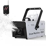 UPGREY 1500W Snow Machine for Outdoors and Indoors, Fake Snow Maker for Party with Remote Controller and...