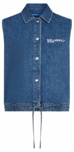 Karl Lagerfeld Jeans top denim de créateur avec nœud élégant