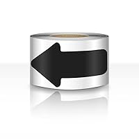 Vista 14 de Cinta adhesiva para suelo de flecha, 2 x 4 pulgadas, 200 unidades, color negro