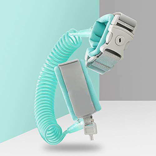 Pulseira de segurança anti-perda Blusea, pulseira antiperda com trava adequada para idades de 0 a 8