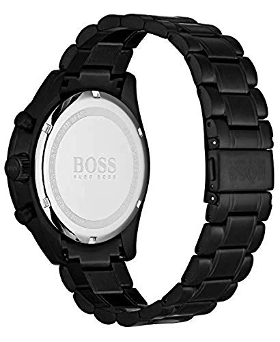 Image of Hugo Boss Men's Chronograph Trophy Black Stainless Steel Bracelet Watch 44mm - 1513675