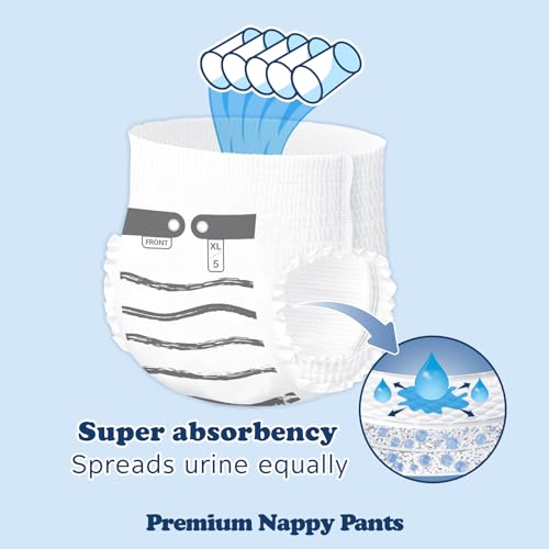 Image of Minime Baby Training Pants - Size 3T-4T (28-39 lbs), 60 Count, Premium Hypoallergenic Training Underwear, Fragrance Free Disposable Baby Diaper Pants