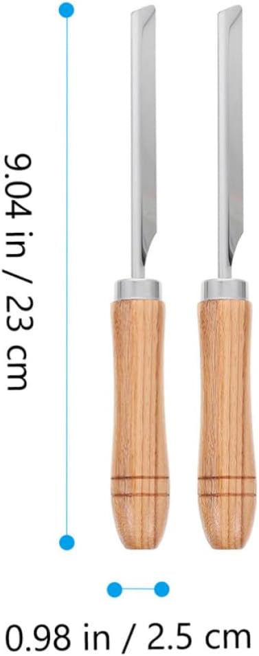 NOLITOY 3pcs Pig Hair Scraper Cutter Holder with Wooden Handles