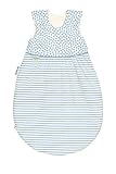 Set Odenwälder BabyNest Klimasoft Schlafsack & Windel Blaubaer | Schlafsack Baby Baumwolle & Sommerschlafsack für Jungen und Mädchen ohne Ärmel | leichter mitwachsender Schlafsack pflegeleicht