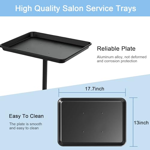 Salon-Tray-for-Hair-Stylist-Metal-Salon-Tray-Attached-to-Chair-with-360-Degree-Rotation-Hairstylist-Tray-Extension-Tray-for-Salon-Barber-Tattoo-Chair-Use